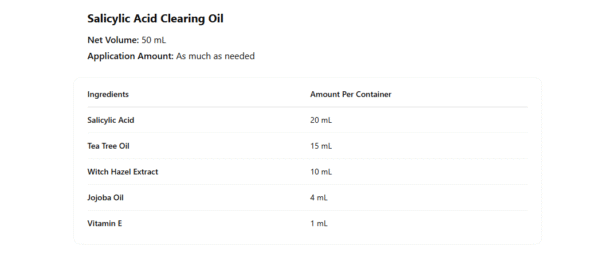 Salicylic Acid Clearing Oil - Image 2